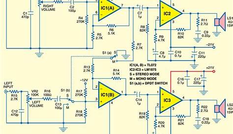 subwoofer amplifier circuit | Subwoofer amplifier, Circuit diagram
