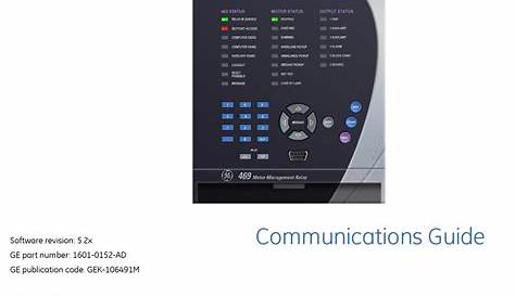 GE 469 COMMUNICATIONS MANUAL Pdf Download | ManualsLib