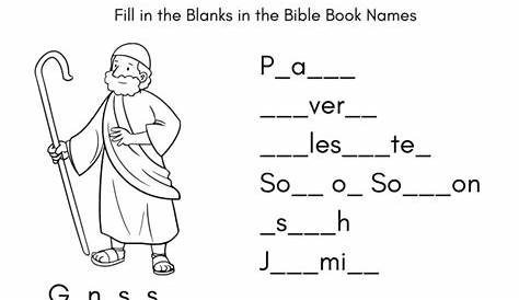 Great Printable Books of the Bible Activity Sheets - Help My Kids Are Bored