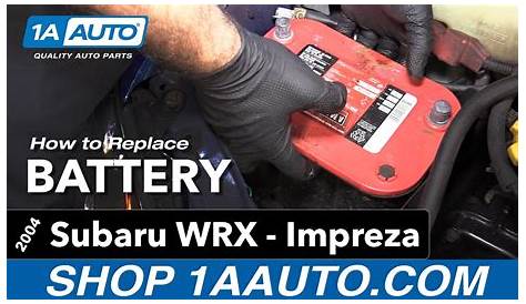 How to Replace Battery 04-07 Subaru Impreza-WRX - YouTube