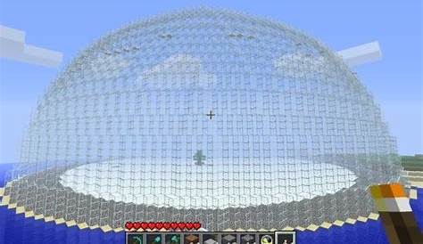 How To Build A Glass Dome In Minecraft - Encycloall