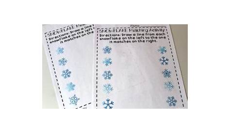 snowflake counting worksheets