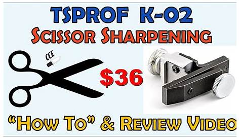 Overview/ Review of the TSPROF K-02 SCISSOR Sharpening Attachment - YouTube