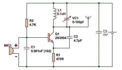simple fm transmitter circuit diagram