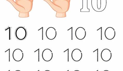 Preschool Number 10 Worksheet - About Preschool