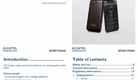 flip phone alcatel phone manual