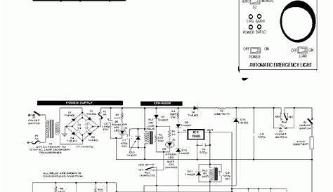 low cost emergency light circuit diagram