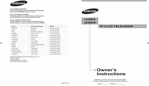 samsung ln22a330j1d user manual