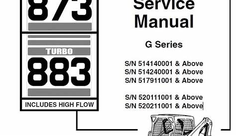 bobcat 873 parts manual