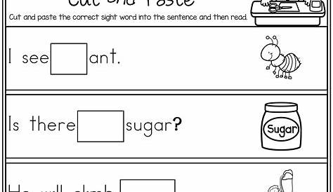 The Best Free Printable Sight Word Sentences Worksheets For