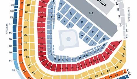 wrigley field seating chart seat numbers