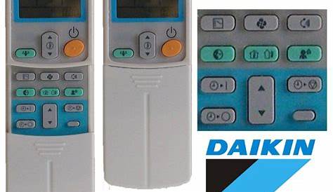 daikin mini split remote manual