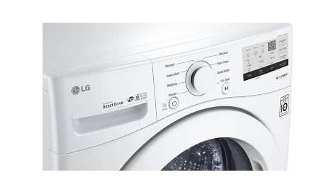 LG WM3400CW 27 Inch Front Load Washer with 4.5 Cu. Ft. Capacity