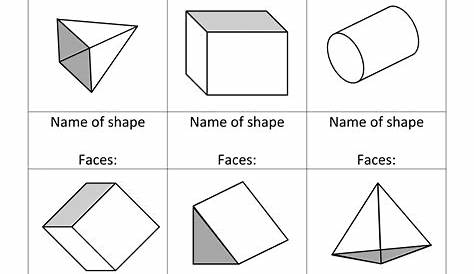 geometric solids worksheet 4th grade