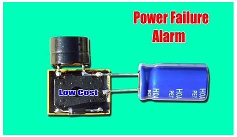 Low Cost Power Failure Alarm Circuit - YouTube