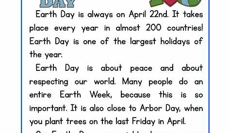 earth day worksheet first grade