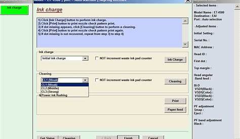 Epson ET-4500 (EAI) Ver.1.0.1 Service Adjustment Program New! - Service
