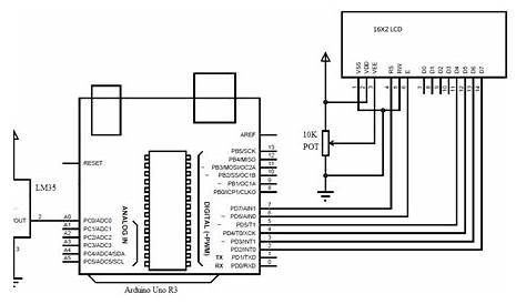 temperature sensor arduino circuit diagram