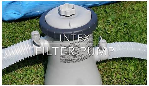 How to install the Intex filter pump - YouTube