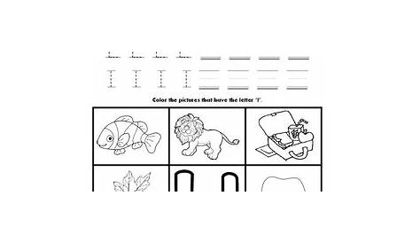 letter l kindergarten worksheets