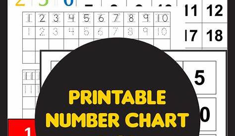 10 Best Printable Number Chart 1 30 - printablee.com