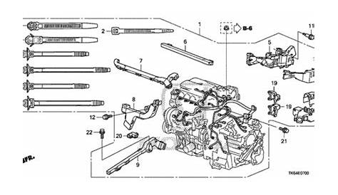 32127-RB0-000 - Holder G, Engine Wire Harness (Upper) 2009-2013 Honda