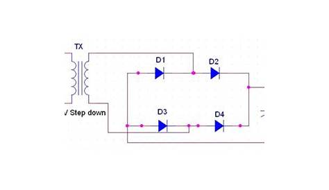 circuit diagram of full wave rectifier
