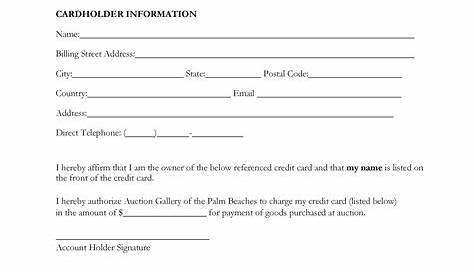 41 Credit Card Authorization Forms Templates {Ready-to-Use}