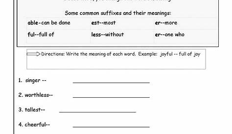 19 Suffix ING Worksheets For First Grade / worksheeto.com
