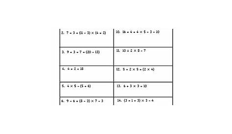 Order of Operations Math Worksheet by Smartboard Smarty | TpT