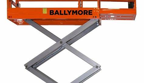 BALLYMORE Scissor Lift: Drive, Battery, 500 lb Load Capacity, 8 ft 6 in