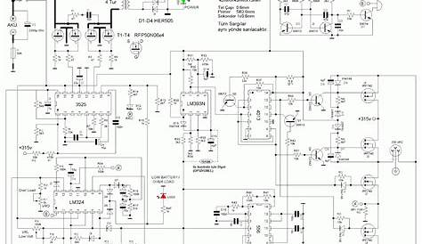 Schematics diagrams: Inverter circuit diagram DC 12V to AC 220V 200W
