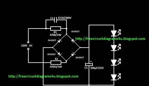 5 watt led light circuit diagram