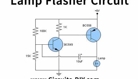Lamp Flasher Circuit Using Transistors - DIY Project