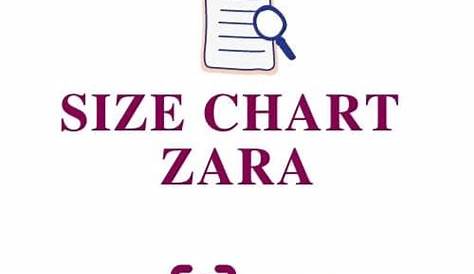 Size chart Zara » SIZGU.com