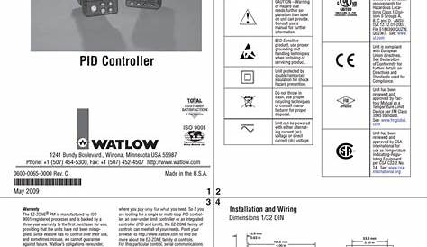watlow ez zone temperature controller manual