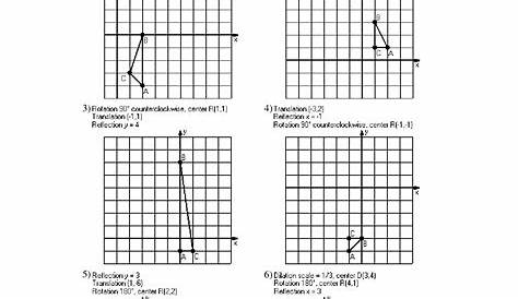geometric rotations worksheet