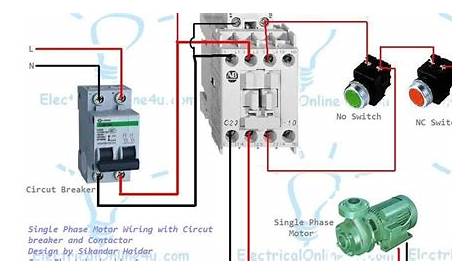 Magnetic Contactor Wiring Diagram Single Phase