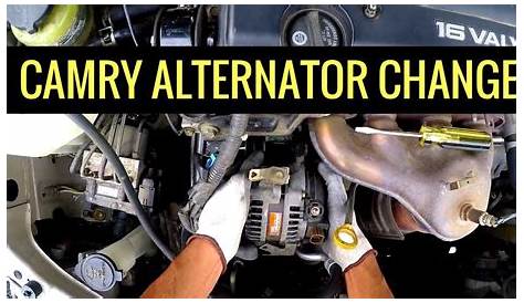 how to replace 2009 toyota camry alternator