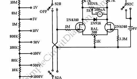 FETVM-FET Voltmeter – Simple Circuit Diagram