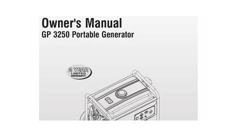 generac gp6500 parts manual