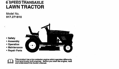 craftsman owners manual 917 36502lawn mower