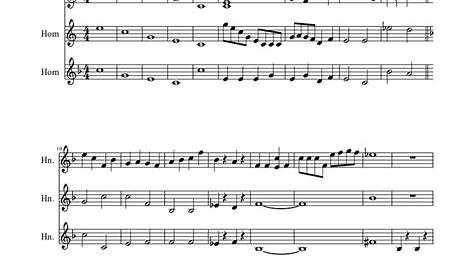 french horn sheet music free pdf