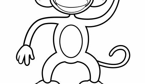 Printable Monkey Clipart, Coloring Pages, Cartoon & Crafts for Kids