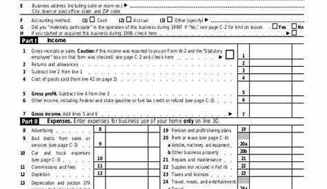 FREE 8 Sample Schedule C Forms PDF | 1040 Form Printable