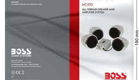 boss audio systems mc750b owner manual
