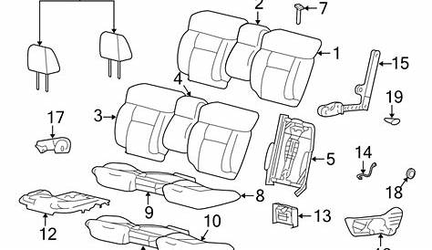 ford seat parts diagram