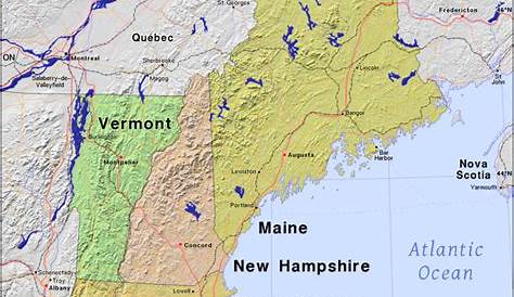 New England · Public domain maps by PAT, the free, open source