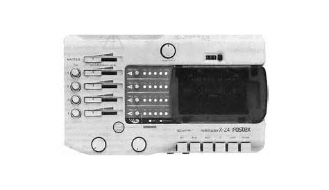 Fostex X-24 Multitracker Tape Recorder Manual | HiFi Engine