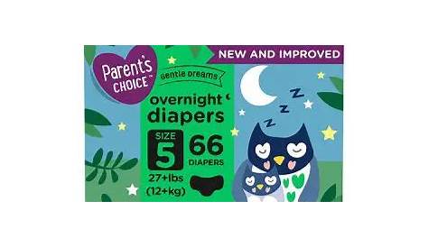 honest diapers size chart